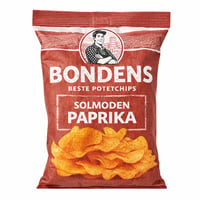 Bondens Beste Potetchips Solmoden Paprika