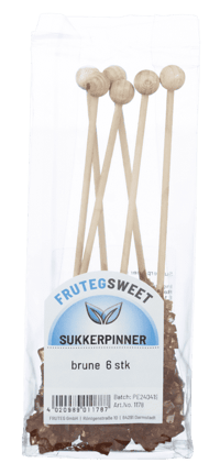 Candy Brune Sukkerpinner 6stk