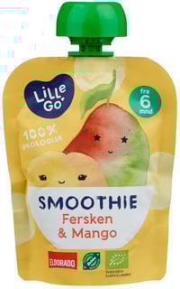 Smoothie Fersken/Mango 90g Lillego