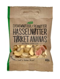 Nøttemix m/Ananas 40g The Nuts Company