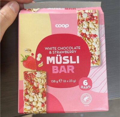 Müsli bar white chocolate & strawberry