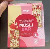 Müsli bar white chocolate & strawberry