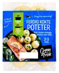 Poteter Kokte u/Skall 375g Grønn&Frisk