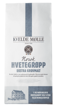 Kvelde Hvetegrøpp Ekstra Grovmalt 1kg