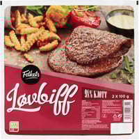 Løvbiff 2x100g Folkets