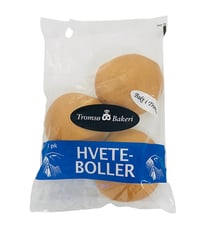 Hveteboller 3pk Tromsø Bakeri