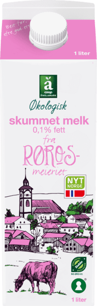 Änglamark Skummet Melk 1l Økologisk