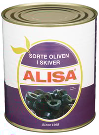 Oliven Sorte Skivet 3kg