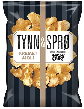 Tynn&Sprø Kremet Aioli 150g Sørlandschip