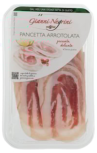 Pancetta Arrotolata Affettata 80g Negrini