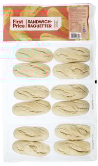 Sandwichbaguetter Fine 16x75g First Price