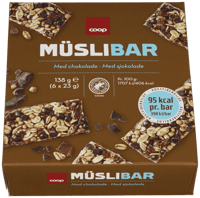 Coop Müslibar Sjokolade 6pk 138g