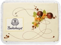 Marsipankake m/Bilde 60 Biter 6,4kg Bakehuset