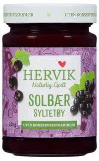 Solbærsyltetøy 320g Hervik