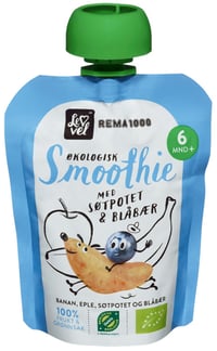 Smoothie Søtpotet/blåbær 90g Lev Vel