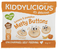 Kiddylicious Pop Banan & Gresskar 6g