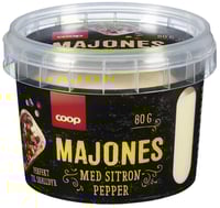 Majones med Sitronpepper Coop 80g