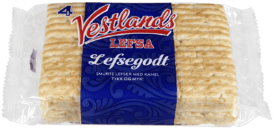 Vestlandslefsa Lefsegodt med Kanel 4stk