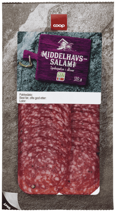 Coop Middelhavssalami 130g