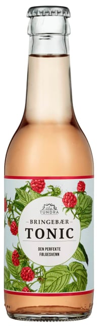 Tundra Tonic Water Bringebær 0,25l flaske