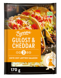 Gulost&Cheddar Revet 170g Synnøve