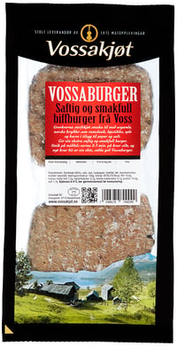 Vossakjøt Vossaburger 280g
