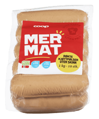 Coop Mer Mat Kjøttpølse uten Skinn 1kg