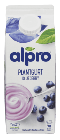 Alpro Plantgurt Soya Blåbær 750ml