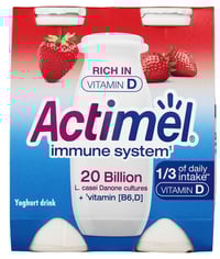 Drikkeyoghurt Jordbær 4x100g Actimel
