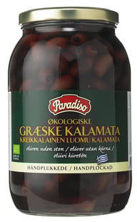 Paradisooliven Kalamate Økologiske u.Stein 2x1,85kg
