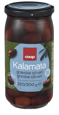 Coop Kalamata Gresk Oliven med Sten 350g