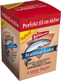Stabburet Stabbur-laks Varmrøkt Laks 4 begre 160gr