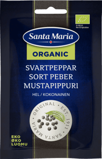 Santa Maria Hel Sort Pepper Økologisk 17g