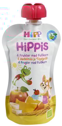 Hipp Hippis 4frukter med Fullkorn 12m 100g