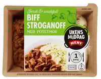 Biff Stroganoff m/Potetmos 450g Meny
