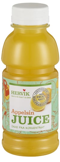 Appelsinjuice 0,33 L Hervik