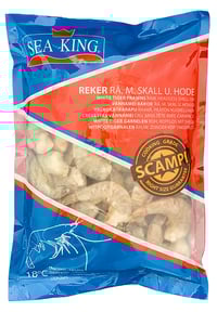 Scampi 16/20 Vm M/skall u/Hode Rå Sk