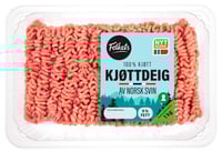 Kjøttdeig Svin 9% 1kg Folkets