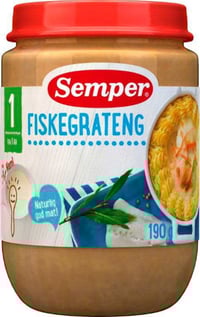 Fiskegrateng 12mnd 190g Småfolk