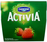 Activia Yoghurt Jordbær 4x125g