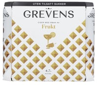 Grevens Cider Fruktsmak u/Sukker 0,5lx6 boks