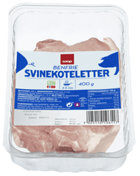 Coop Svinekoteletter uten Ben 400g