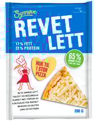 Synnøve Lett 17% Revet 200g
