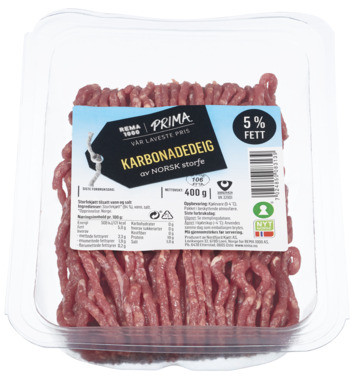 Karbonadedeig 400g Prima Lavpris