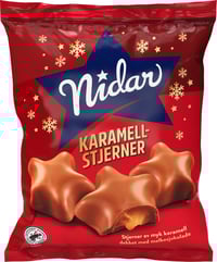 Karamellstjerner 183g Julesjokolade Nidar