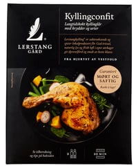 Kyllingconfit 2pk Ca600g Lerstang