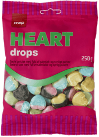 Coop Heart Drops 250g
