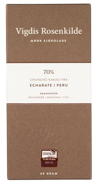 70% Echarate Mørk Sjokolade Vigdis Rosenkilde
