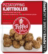 Peppes Pizzatopping Kjøttboller 120g