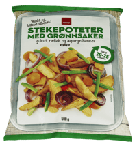 Coop Stekepoteter med Grønnsaker 500g